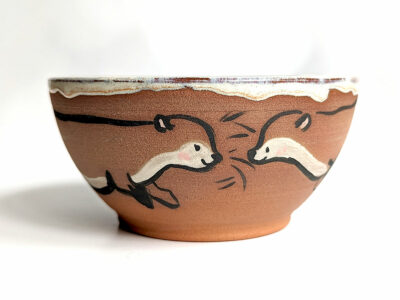 Stoneware Bowl - Red- Otter - Image 12