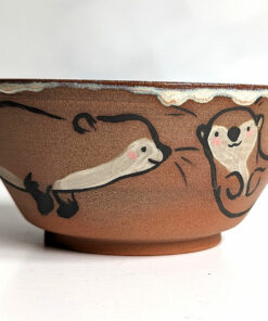 Stoneware Bowl - Red- Otter