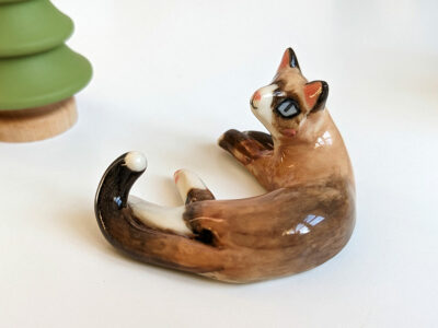 Cat Figurine and Dog Dish - Image 7
