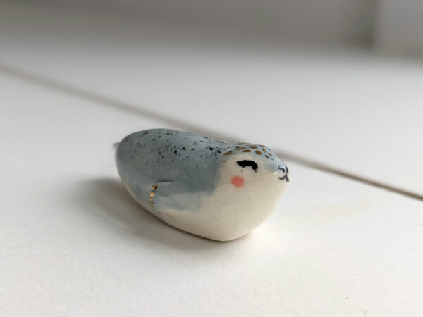 cutest porcelain seal figurine