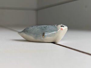 cutest porcelain seal figurine