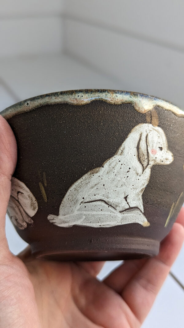 cute goat kids handmade bowl made in canada - kness