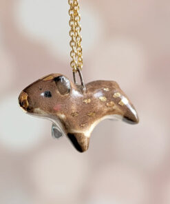 capybara porcelain pendant