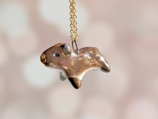 capybara porcelain pendant