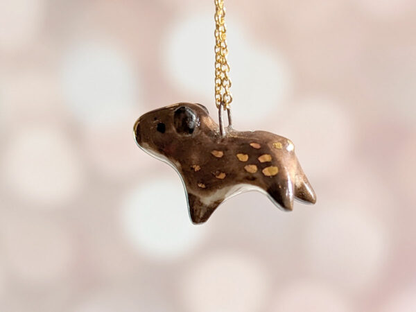 capybara porcelain pendant