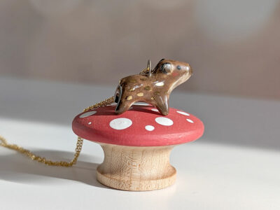 capybara porcelain pendant