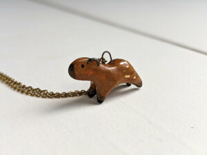 cute capybara pendant porcelain handmade