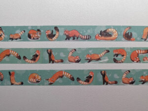red panda washi tape