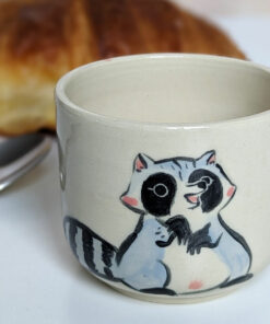 espresso cup raccoon