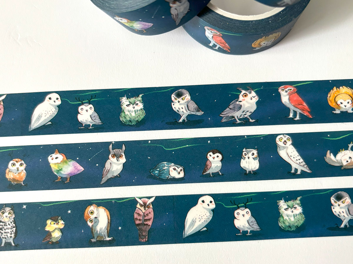 owl washi tape