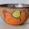 stoneware bowl chicken and chicks