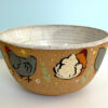 stoneware bowl chicken and chicks