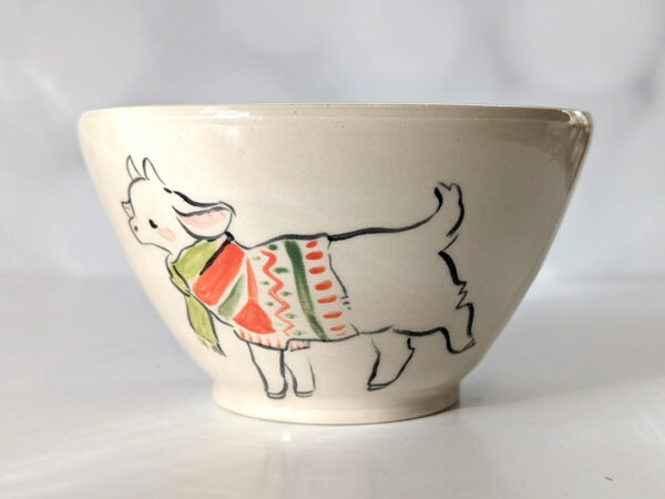 goat kids bowl spout