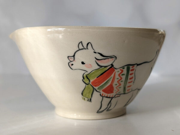 goat kids bowl spout