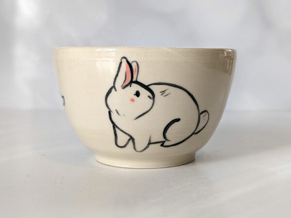 white bunnies bowl