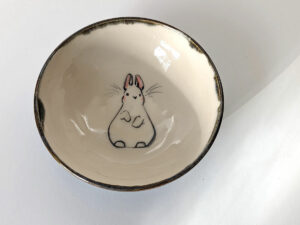 stoneware bunny soap dish catch all