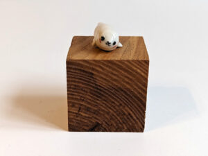 cutest porcelain seal figurine