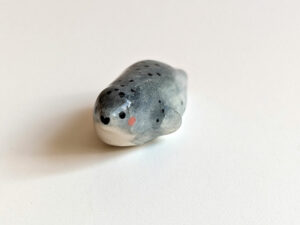 cutest porcelain seal figurine