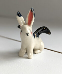 porcelain figurine winged bunny