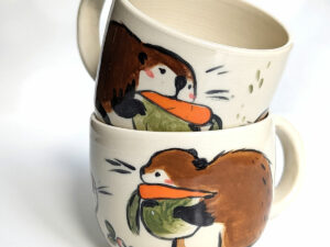 mama beaver vegetables mug