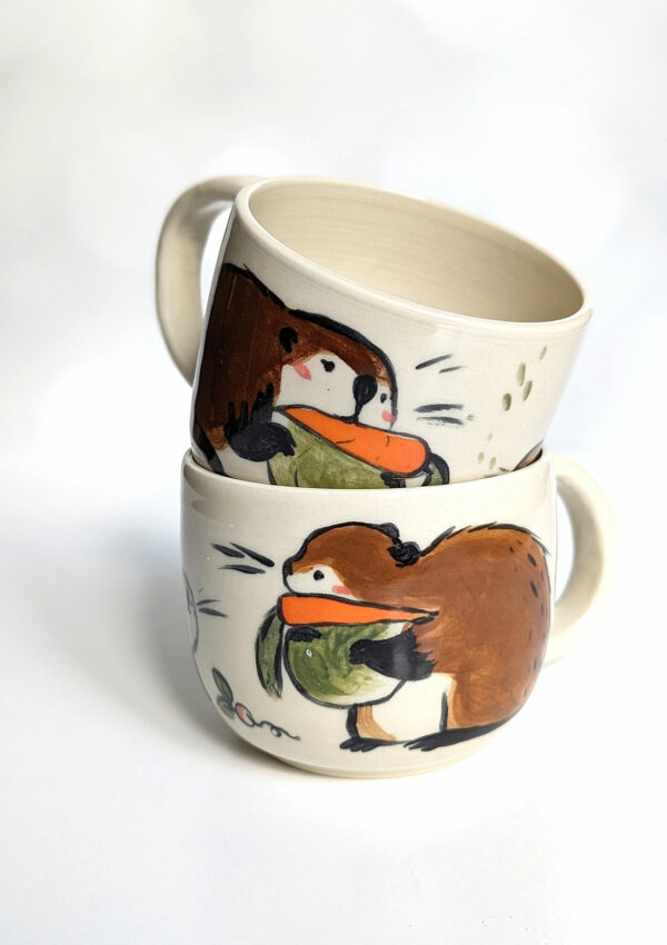 mama beaver vegetables mug