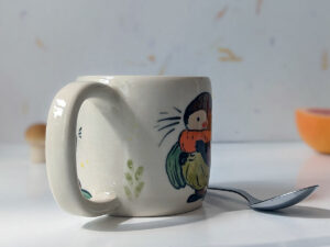 mama beaver vegetables mug