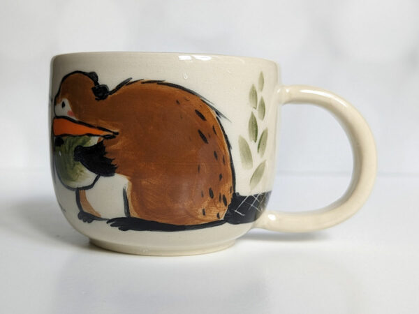 mama beaver vegetables mug