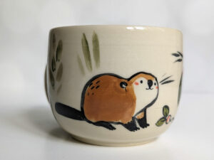 mama beaver vegetables mug