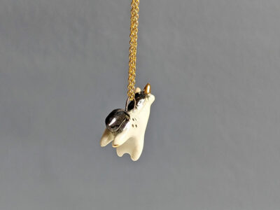 Porcelain Pendant - Ink Unicorn - Image 3