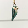 porcelain turquoise lovebird pendant cute