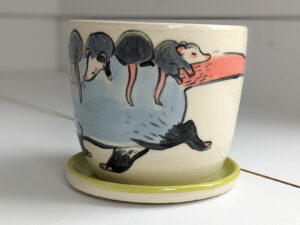 medium planter opossum family