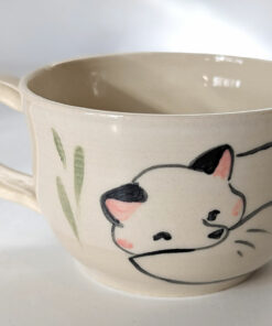 tea cup white bunnies