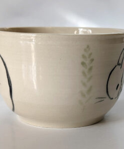 tea cup white bunnies