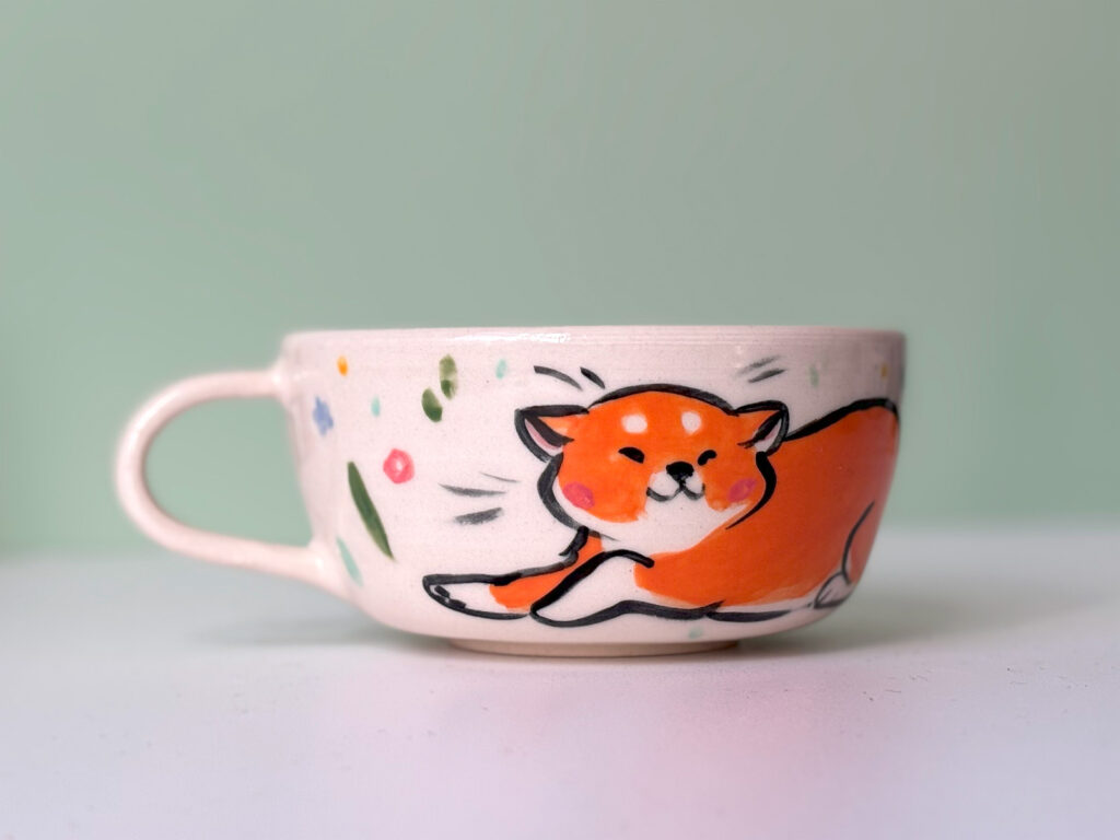 shiba inu tea cup