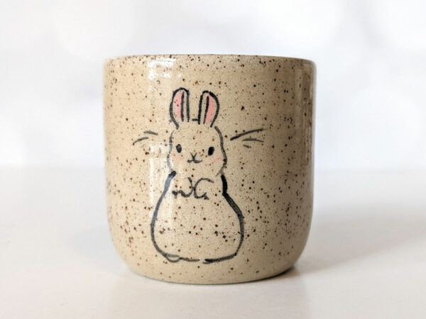 speckled cup bunny