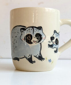 raccoon mug adorable