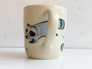 raccoon mug adorable