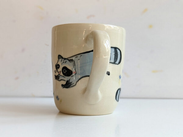 raccoon mug adorable