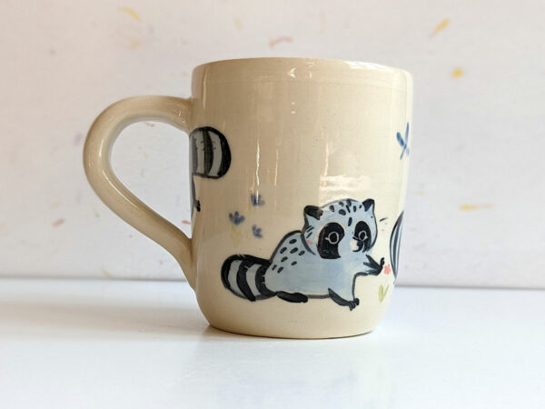 raccoon mug adorable