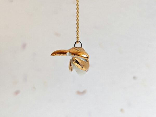 cute whale pendant gold
