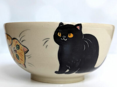 Bowl - 3 cats - Image 2