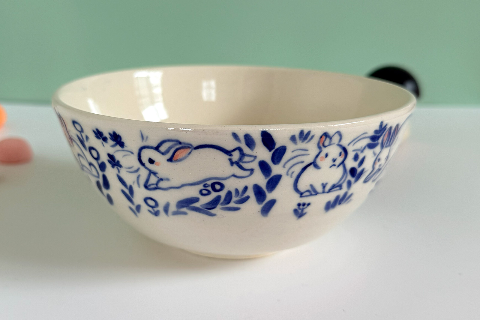 Bowl - Blue Bunnies