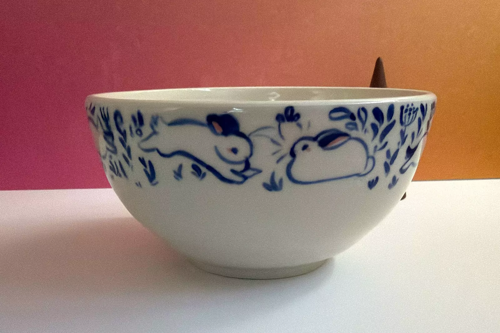 Bowl - Blue Bunnies - Image 2