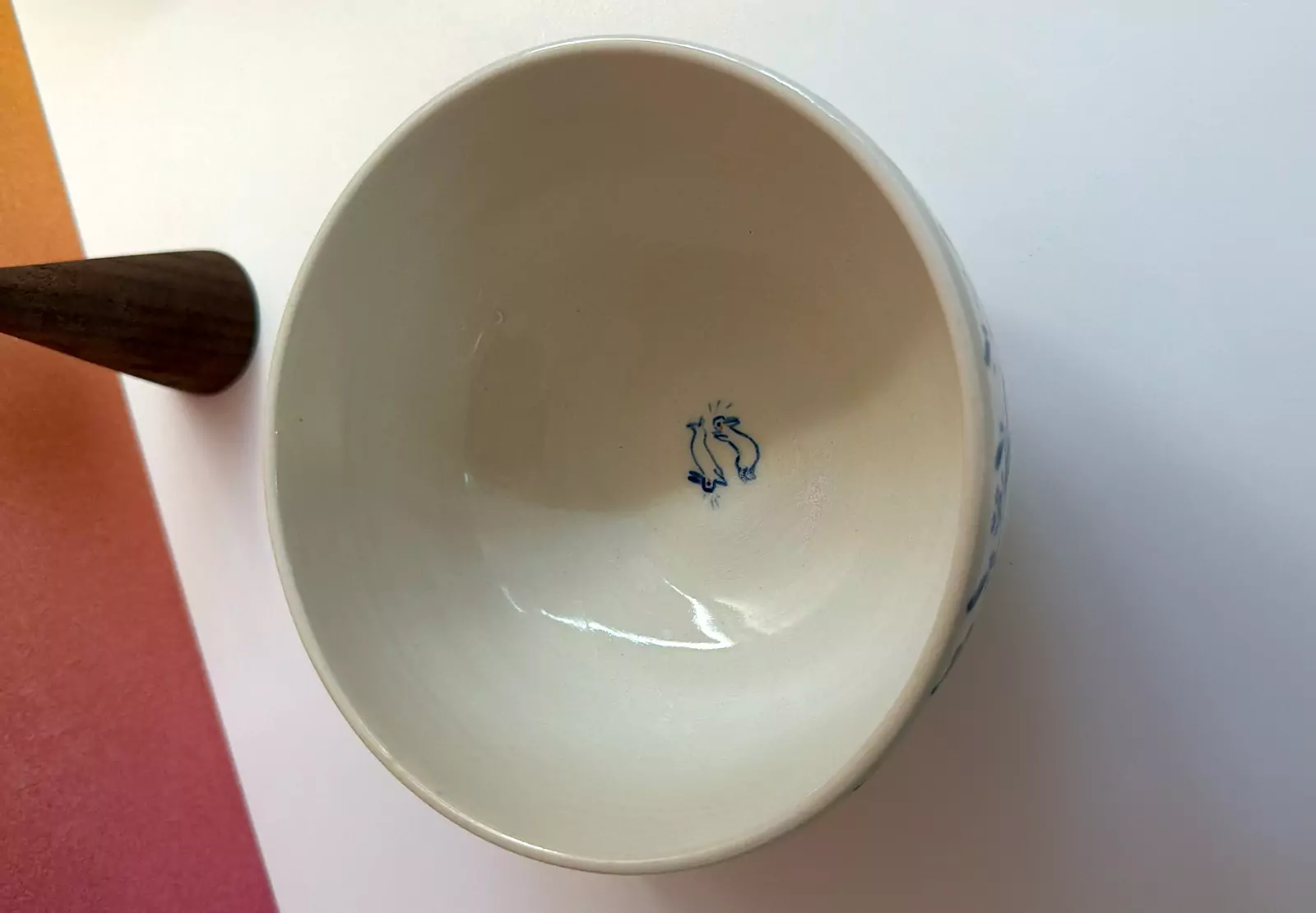 Alternative view of Bowl - Blue Bunnies