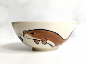 cute otter bowl handmade