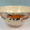handmade cute fox bowl
