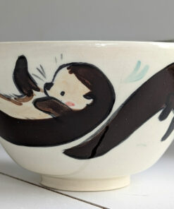 cute otter bowl handmade