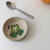 small frog dish cute