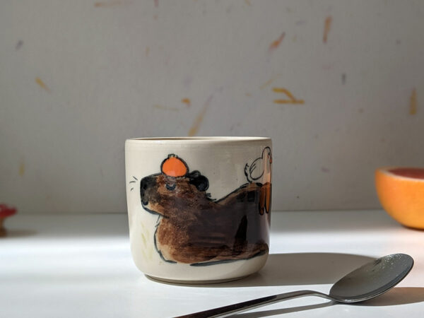 capybara and ducks cup