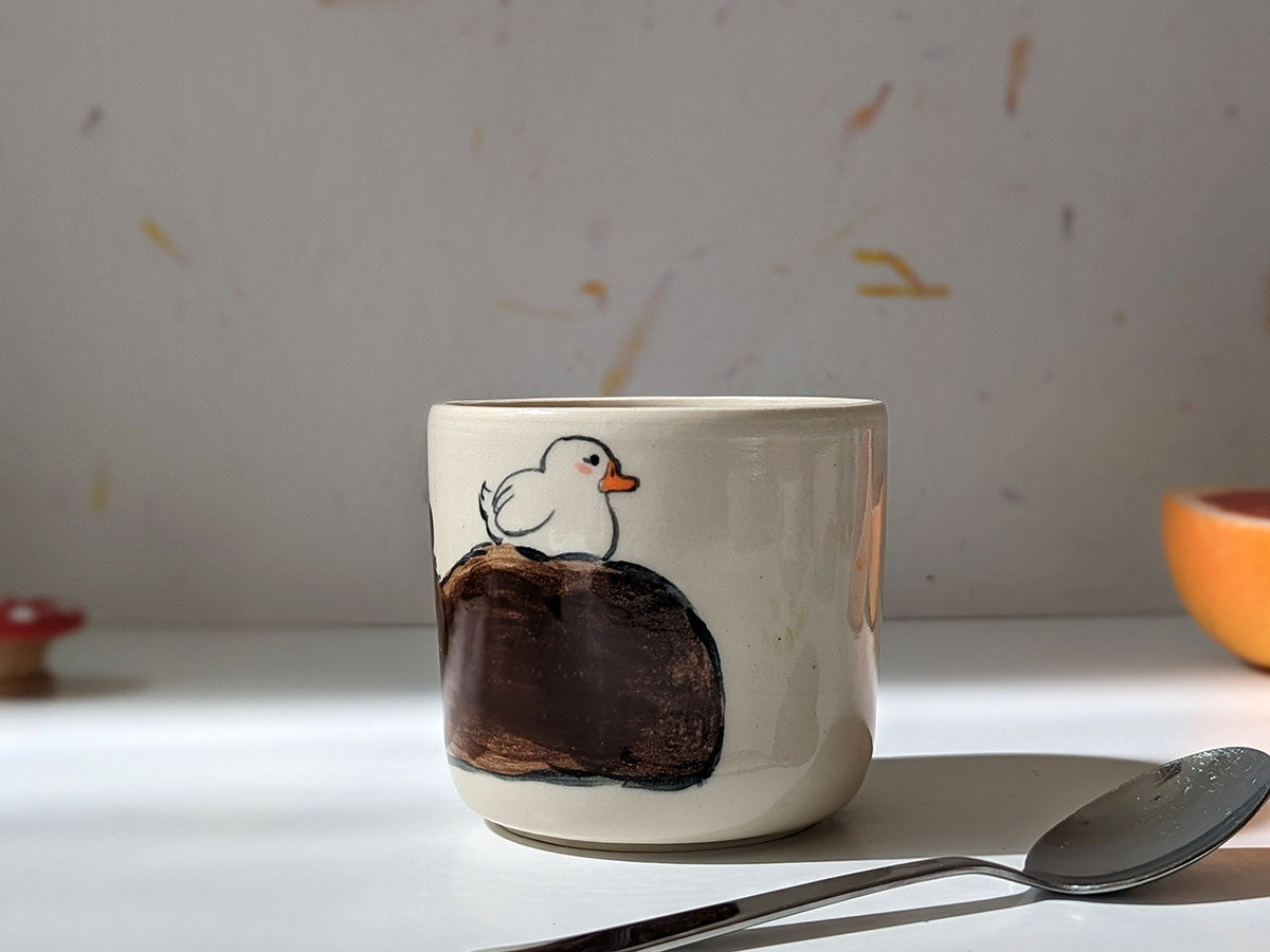 capybara and ducks cup